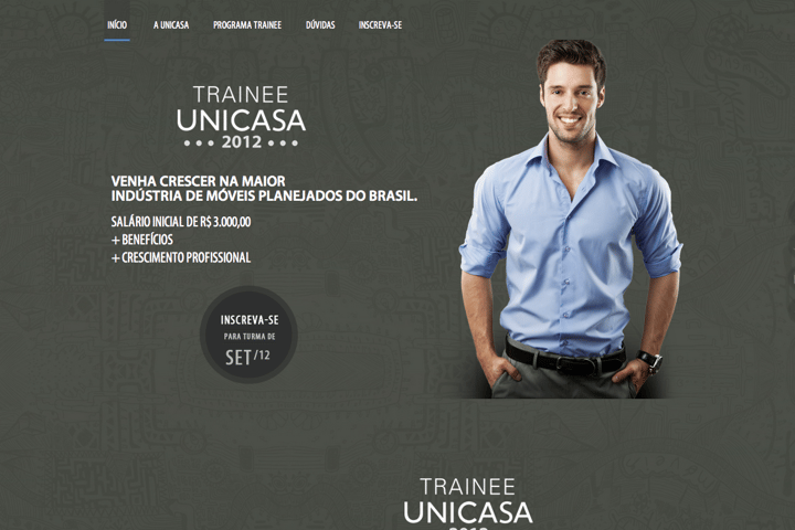 Trainee Unicasa 2012 website preview